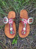 Custom Tooled Leather Birkenstock Sandals