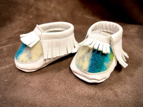 White Leather Baby Moccasin