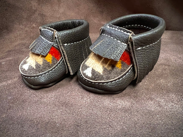 Brown Leather Baby Moccasin