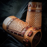 Made To Order Custom Leather Cowboy Cuffs Hand Tooled Carved