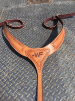 Made To Order Custom Leather Horse Martingale Pulling Breast Collar